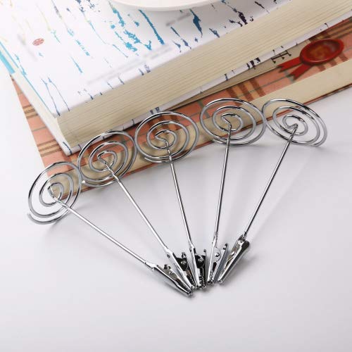 FENICAL 10pcs Place Card Holder Memo Holder Clip Photo Holder Table Number Holder