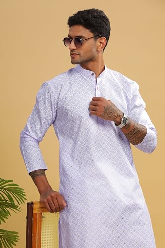 Image of BE ACTIVE Cotton Kurta for Men | Traditional and Classy Design | Indian Kurta | Full Sleeve Kurta