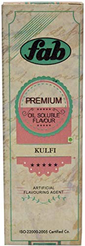 Fab Premium Oil Soluble Flavor Kulfi Kesar Exotic Indian Flavor 30ml
