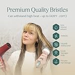 Professional Round Brush for Blow Drying - Small Ceramic Ionic Thermal Barrel Brush for Sleek, Precise Heat Styling and Salon Blowout - Lightweight Round Hair Brush (Barrel 1.3 inch, Bristle 2 Inch) - Image 3