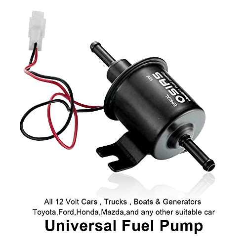 Osias Universal 12V Low Pressure Heavy Duty Gas Diesel Inline Electric Fuel Pump Hep-02A (4-7 Psi) #TOP2