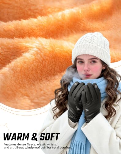 ATERCEL Winter Running Gloves for Men & Women, Thermal Touchscreen Gloves with Non-Slip Grip for Running, Walking, Cycling & Driving - image 2