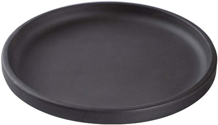 Plant Saucer Drip Tray Black Purple Clay Ceramic Tray Flower Pot Tray Garden Outdoor Indoor Potted Flower Pot Bottom Round Flower,A