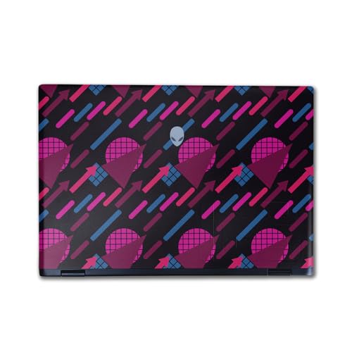 Image of Laptop Skin Compatible with Alienware M16 R2 (2024) - Magenta Globe - Premium 3M Vinyl Protective Wrap Decal Cover - Easy to Apply | Crafted in The USA by MightySkins