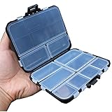 Materiale: ABS + PP Egurs Portable Hook Box Multifunzionale Luya Box Accessori da Pesca Impermeabili Nero