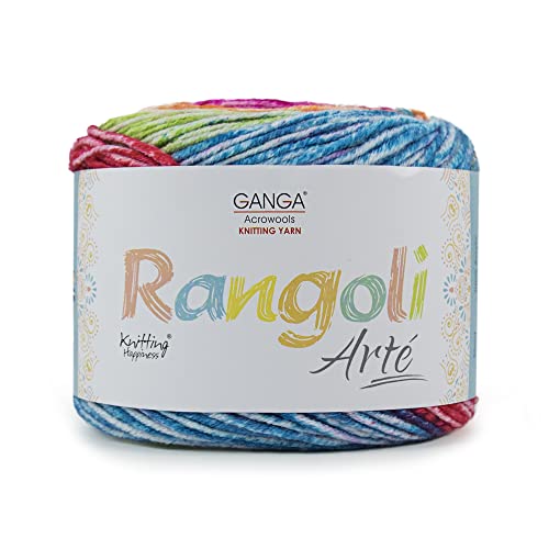 Rangoli Arte, Premium Acrylic Ombre Yarn Cake, Shade No. RAR006