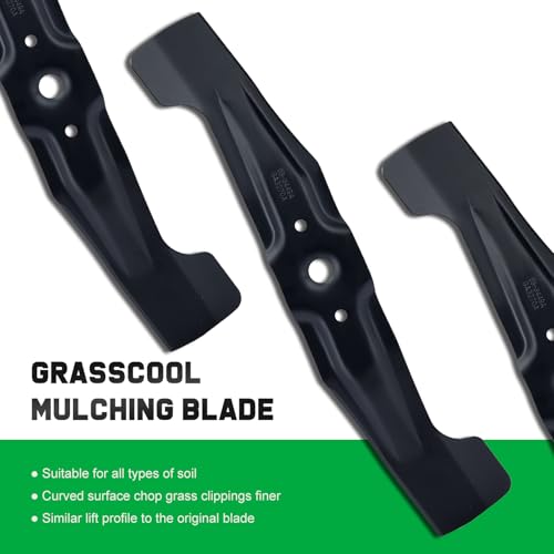 Image of Grasscool HRR2169VKA HRN216 Honda Lawn Mower Mulching Blades Replacement | Fit HRR216 HRR2169VYA HRR216VKA HRR216k10VKAA HRR216k9VKAA HRX217 HRN216VKAA 21 inch Walk-Behind,72531-VH7-000 72511-VH7-000