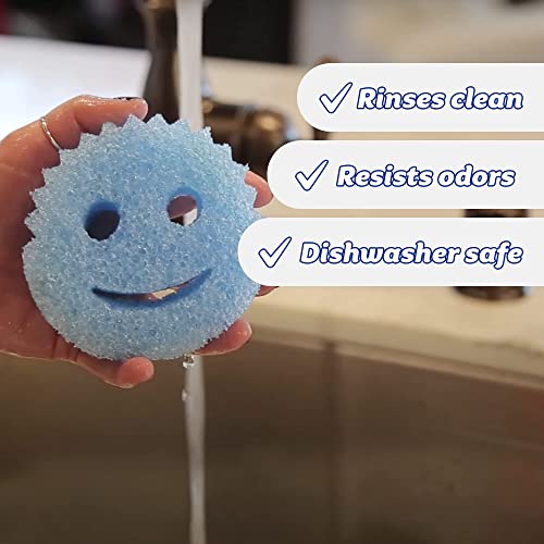 Scrub Daddy Colors - Washing Up Sponges Multipack, Dish Sponge for Cleaning Kitchen & Bathroom, Texture Changing Scratch-Free Cleaning Sponge, Odour Resistant, Dishwasher Safe - Pack of 6 - Image 6