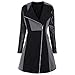 Produktbild TOPKEAL Jacke Mantel Damen Herbst Winter Sweatshirt Steppjacke Kapuzenjacke Woolen Leder Patchwork Langen Hoodie warm Pullover Outwear Coats Tops Mode 2020