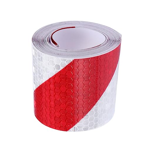 SOLUSTRE etiqueta de seguridad esparadrapo transparente mini puesto de pasteles con cúpula pegatinas para coches pegatinas de colores cinta reflectante de advertencia Cinta de advertencia