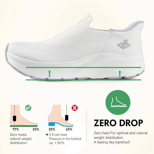 Image of Men Slip in Free up Hands Shoe Wide Toe Box Arch Support Orthopedic Walking