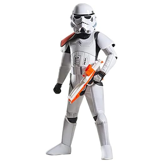 Rubies 's – Disfraz de super Deluxe oficial de Disney Star Wars Stormtrooper, los niños – tamaño grande