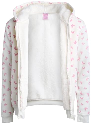 Real Love Girls’ Fleece Jogger Set – 2 Piece Sherpa Full- Zip Hooded Sweatshirt and Jogger Sweatpants (Size: 7-12)4