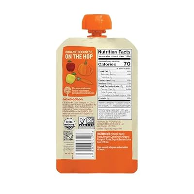 Peter Rabbit Organics Fruit & Vegetable Variety Pack - Squeezable Snack Pouches, 4 oz. (Pack of 36)