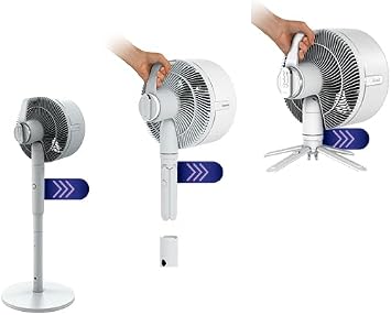 Shark FlexBreeze Portable Fan, Suitable for Indoor and Outdoor, Rechargeable, Steam Apparatus, Controlled, Rechargeable Use for Up to 24 Hours