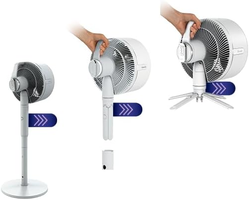 Shark FlexBreeze Portable Fan, Suitable for Indoor and Outdoor, Rechargeable, Steam Apparatus, Controlled, Rechargeable Use for Up to 24 Hours