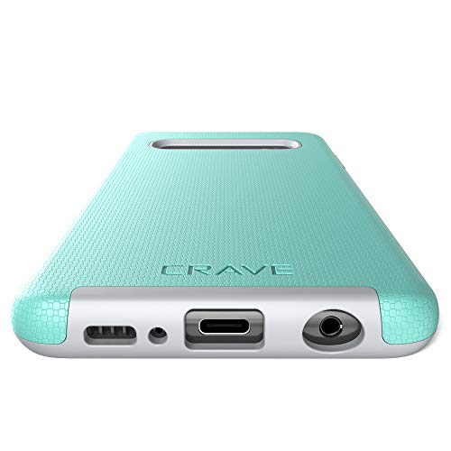 Crave Dual Guard Samsung Galaxy S10 Case - Shockproof, Mint Color, Dual Layer Protection #TOP6