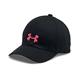 Under Armour Girls' Armour Cap, Black/Gala, One Size