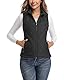 LONGKING Damen Weste Leicht Stehkragen Weste Steppweste mit Reißverschluss Ärmellose Oberteile Tops Coat Jacke Outdoor XL