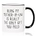 Shqiueos Funny Gifts for Mother-in-Law Coffee Mug 11oz, Gag Mother-in-Law Christmas Gift & Birthday Gifts, Mothers Day Present from Daughter-in-Law or Son-in-Law Ceramic Cup