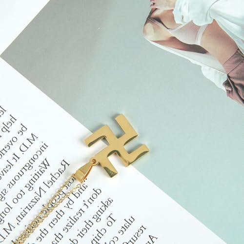 Buddhist Simple Sanskrit (Meaning Life And Reincarnation Where Auspicious Virtues Gather) Gold Pendant Alloy Necklace, Versatile Collarbone Chain For Men And Women, Religious Gift 6