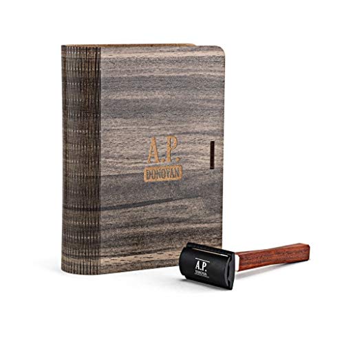 A. P. Donovan - Afeitado-Set - Clásico Afeitado Húmedo, Barber-Shop - Brocha Afeitar Pelo Tejón, Maquinilla de Afeitar de la Madera - Dexter - Caoba Hank