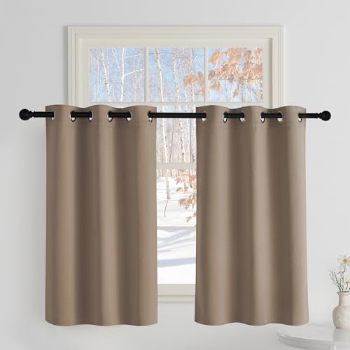 PONY DANCE Verdunklungsvorhänge mit Ösen 2er Set Scheibengardinen...