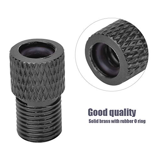 20 unidades de tapones para válvulas Presta de aluminio para bicicletas sin cámara, tapones antipolvo para válvulas French, para MTB, carretera y ciclismo (negro) miniatura 7