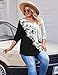 IN'VOLAND Women's Plus Size Fall Tops Long Sleeve Blouses 2025 Dressy Casual Crewneck Tunic Shirts Loose Fashion Clothes Black White