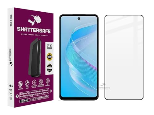 Image of Oleophobic Tempered Glass Screen Protector Compatible For Infinix Smart 8 Plus [Pack of 1]. Edge To Edge Full Screen Protection With Easy Installation Kit & Case Friendly Fit.