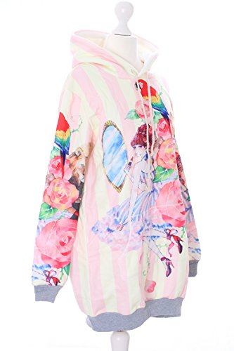 Princesse lion pastel Pull à capuche rose au style Goth