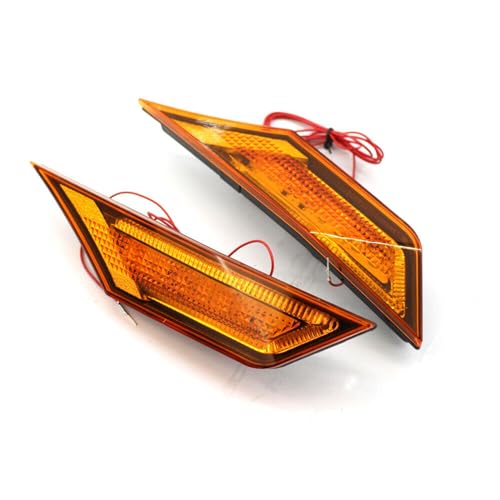 ZALTAS Intermitentes Automóviles Indicador de marcador lateral ámbar para coche, ámbar con luz diurna LED para Civic 2016+ Piloto intermitente LED
