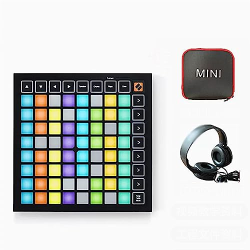 LBMED MIDI Grid Beat Controller,64RGB Drum Pad Matrix avec Séquenceur 32pas Et 3modes...