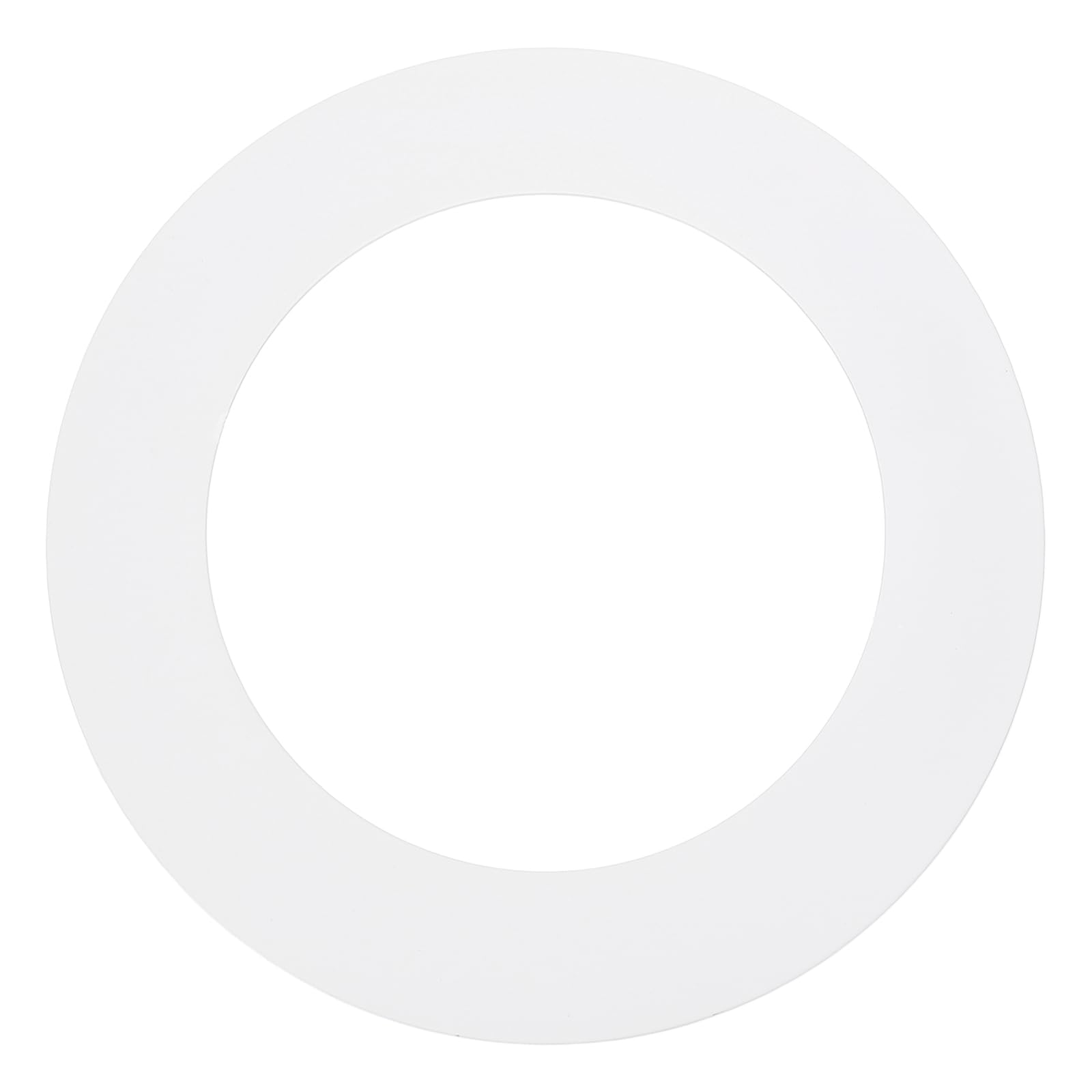 sourcing map Goof Rings for 5" Recessed Lights, 5.35" ID 7.9" OD Steel Flat Goof Trim Ring Can Light Cover Plate Flush Mount Can Converter for Ceiling Wall Hole Decorative, Matte White