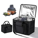 Picture of TRINENOX Carrying Bag for Ninja Crispi Air Fryer FN101GY, Heavy Duty 1680D Double-Ply Oxford Handheld Outdoor Picnic Bag 13.8×10.2×11 IN,Waterproof & Heat-Resistant Portable Bag