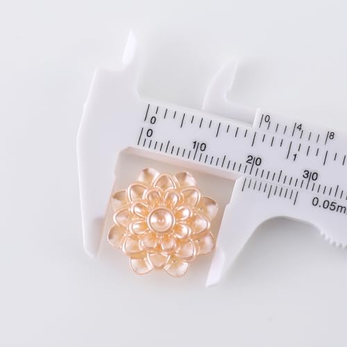 Chenkou Craft Random 100g/lot (Around 450pcs) 4-20mm Half Round Pearls Seastar Bow Rose Rhinestone Flat Back Pearls Gem Bead Loose Beads