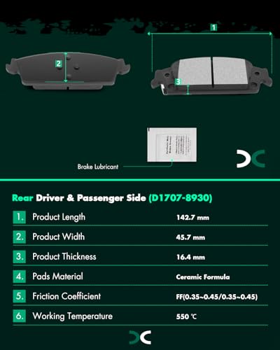 Image of SCITOO Brake Kits Front Rear Brake Rotors Brake Pad:55097;55133;D1363;D1707 | Fit For Cadillac For Escalade,For Escalade ESV,For Chevrolet For Silverado 1500,For Suburban,For Tahoe
