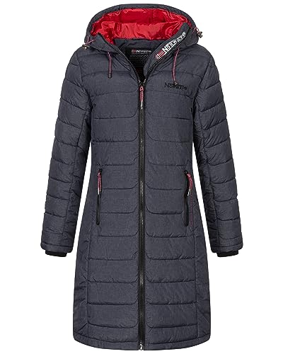 Geographical Norway Damen Winter Jacke Stepp Mantel Parka Lange Steppjacke...