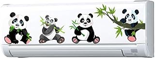 Decals Creation™ AC Sticker Fridge Sticker Wall Sticker Panda AC Stickers Standard Size (Pack of 1) Price In India