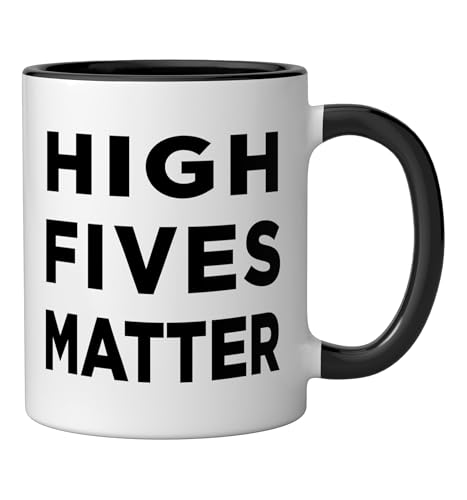 Taza de cerámica negra y blanca 11 onzas miniatura 2