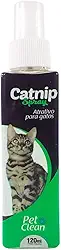 Pet Clean Catnip Spray para Gatos, 120ml, Atrativo Líquido para Diversão e Relaxamento