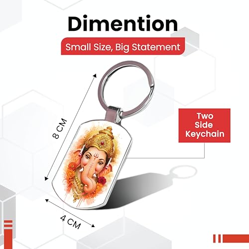 Image of Premium Printed Metal Keychain for Men & Women | High-Definition Artwork Print | Durable Key Ring for Car, Bike, Home & Office Keys | Stylish Decorative Key Holder Gift