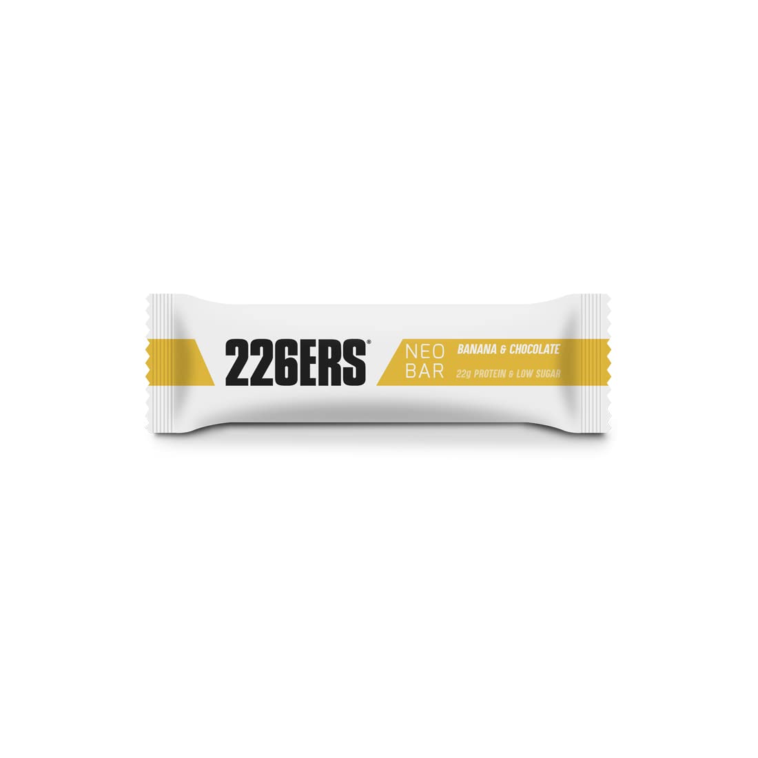 226ERS Neo Protein Bar, Barrita Proteica, Plátano 24 x 50 g | 24 g de proteína y baja en azúcar, cobertura de chocolate, sin gluten, ideal como snack y recuperadora muscular