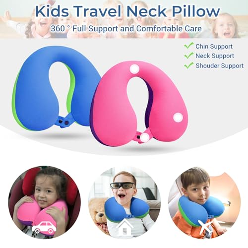 Set 2 Almohadas de viaje para niños de espuma viscoelástica miniatura 2