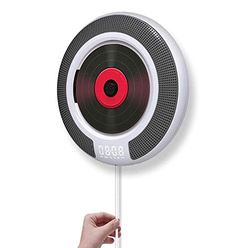 Unterstützt 3,5-mm-Audioeingang/Aux/Bluetooth, wandmontierbaren CD-Player, Heim-Audio-Player, FM-Radio, USB-Aufladung, mit drahtloser