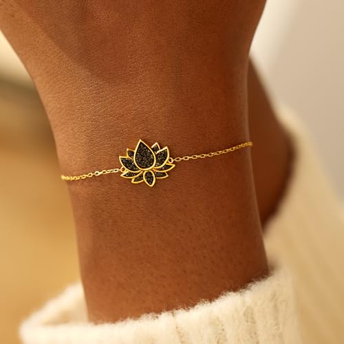 STORYJEWELLERY Retirement Gift for Woman, Teacher Retirement Gifts for Women, 925 Sterling Silver Lotus Bracelet, 2025 Retired Gifts for Teacher Nurse and Coworker4