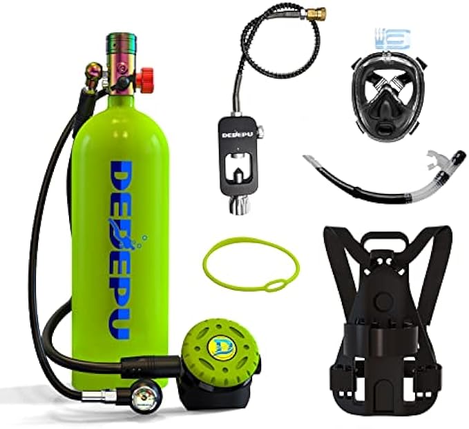 Portable Scuba Tanks,2.3L Scuba Diving Gear,DOT Certified Tanks，Underwater 30-45 Minutes Diving Tank,Bacup Air Tanks