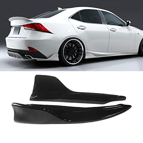 NINTE Rear Bumper Splitter for 2014-2020 Lexus IS200T IS250 IS350 IS300 JDM Rear Diffuser Corner Apron Spat