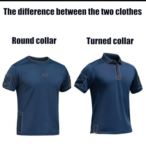 Tactishirt Outdoor Performance Tactical Shirt Men, Mens Polo Short Sleeve Shirts Athletic Golf Collared T-Shirt2