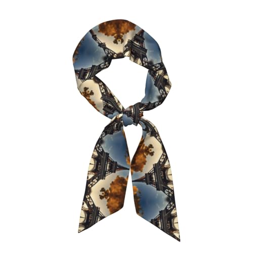 YANYU Beautiful Eiffel Tower Paris Print Lightweight Fashion Scarves Versatile Shawls Wraps Women All Occasions Travel Gift